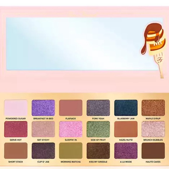 TOO FACED LIMITED EDITION MAPLE SYRUP PANCAKES EYE SHADOW PALETTE & LIPSTICK💕 - Picture 2 of 5